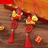 3D Cartoon Horse Pendant Hanging Decoration Gift for Friend Backpack Car Rearview Ornament Chinese Style Lucky Charm