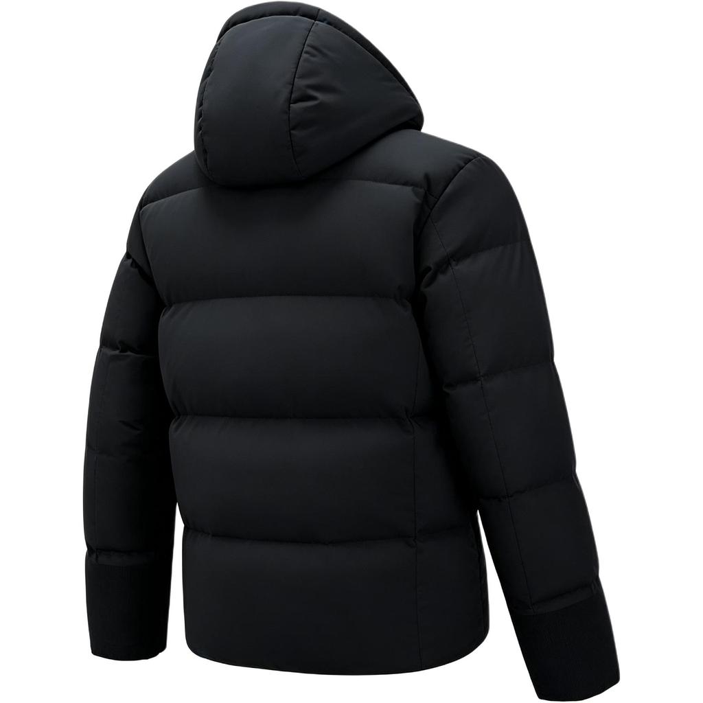 Men's ANTA Variety Training Collection Down Jackets Men's Black Hooded (Non-detachable) Moderate