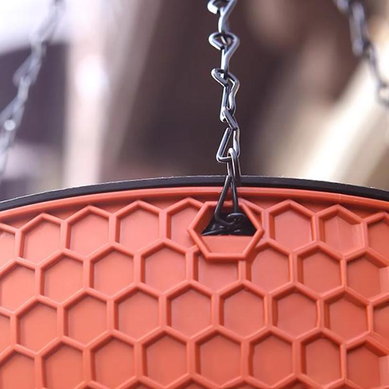 1Pcs Hanging Basket Flowerpot Garden Plastic Flowerpot Outdoor Flowerpot Chain Type Plant Hanging Basket Flowerpot