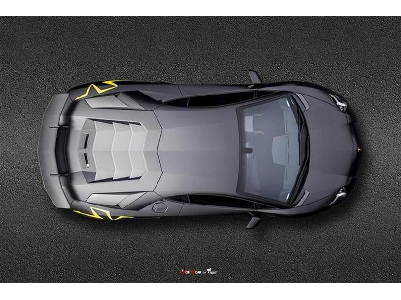Lamborghini Aventador IP750 SV Lightning Logo Car Decal Sticker