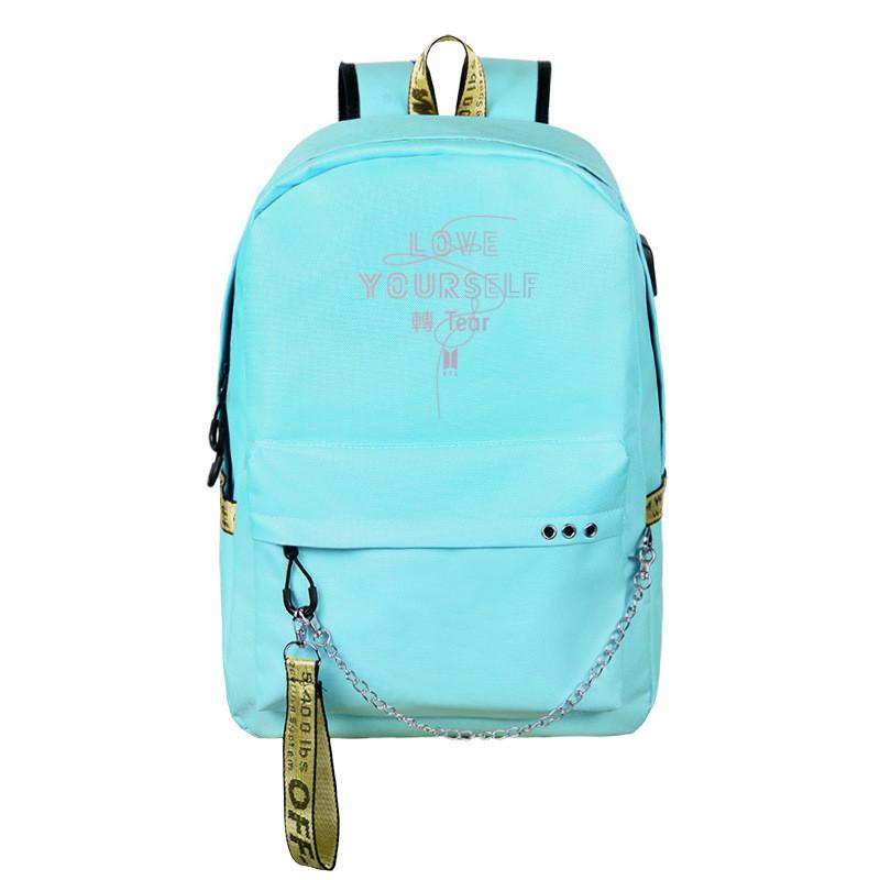 Bangtan Kpop Bts Boy USB Rucksack Lässige Schultasche Laptoptasche Reiserucksack