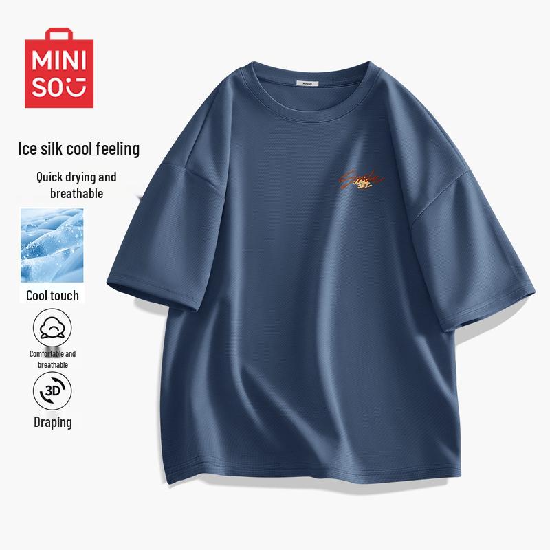 Miniso Men s Quick-Dry Crew Neck T-Shirt L