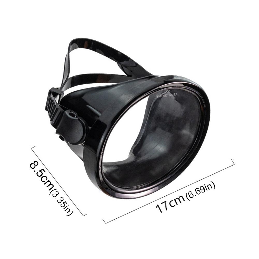 Oval Diving Mask Spearfishing Mask Anti-Fog Scuba Goggles Anti-Leak Freediving Water Mask Adjustable for Underwater Adventures