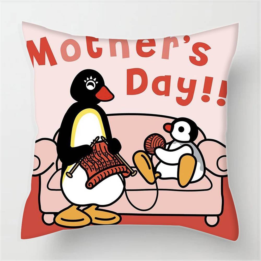 Cartonn P-ingu Penguin  Pillowcases cushion covers living room sofas home decor gifts