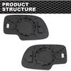 Mirror Glass Power Heated Compatible with 1999-2006 Chevy Silverado GMC Yukon Avalanche Driver & Passenger Side Mirror Glass Set