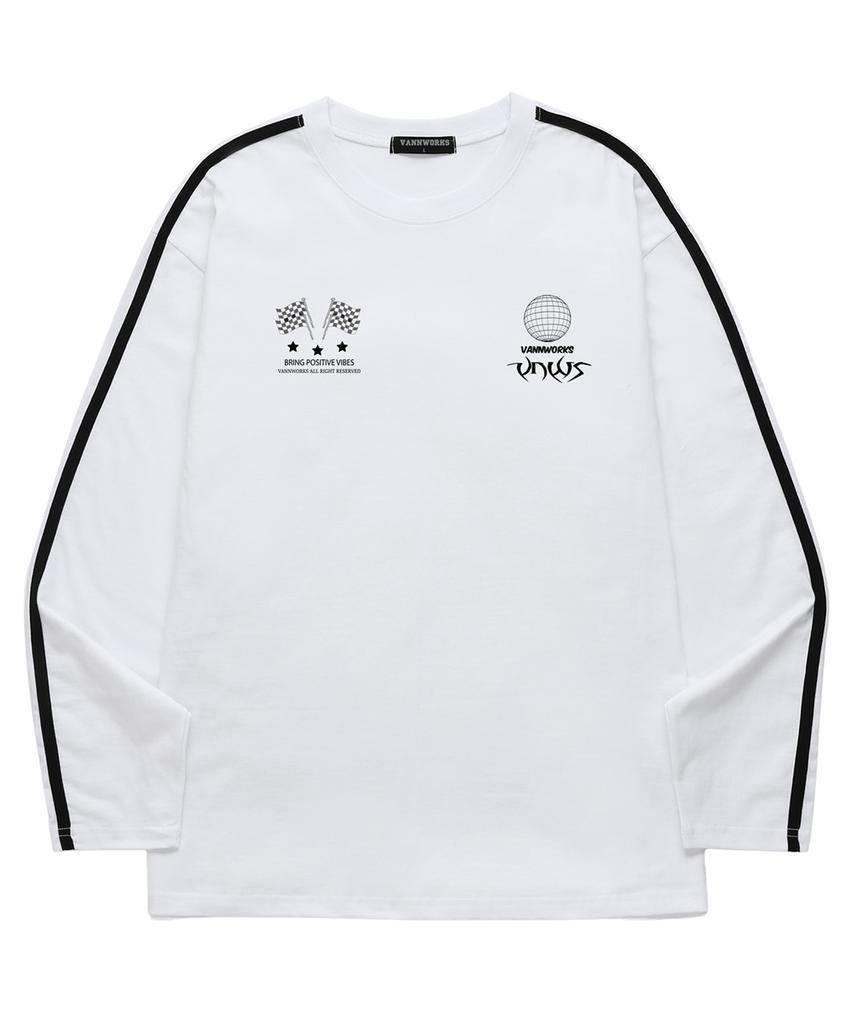 VANNWORKS Street Sleeve Tape Long Sleeve (Vls0096) White