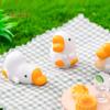 6 Pcs Mini Goose Figurines Resin Miniature White Goose Statues Bonsai Planter Goose Ornament for Micro Landscape Fairy Garden Decor