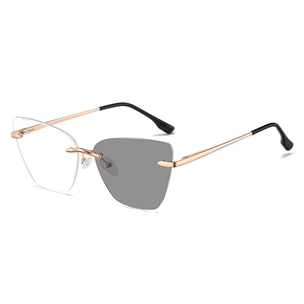 Montatura Occhiali Senza Montatura Fotocromatica Cambia Colore Anti Luce Blu da Donna Anche Montatura Occhiali da Sole