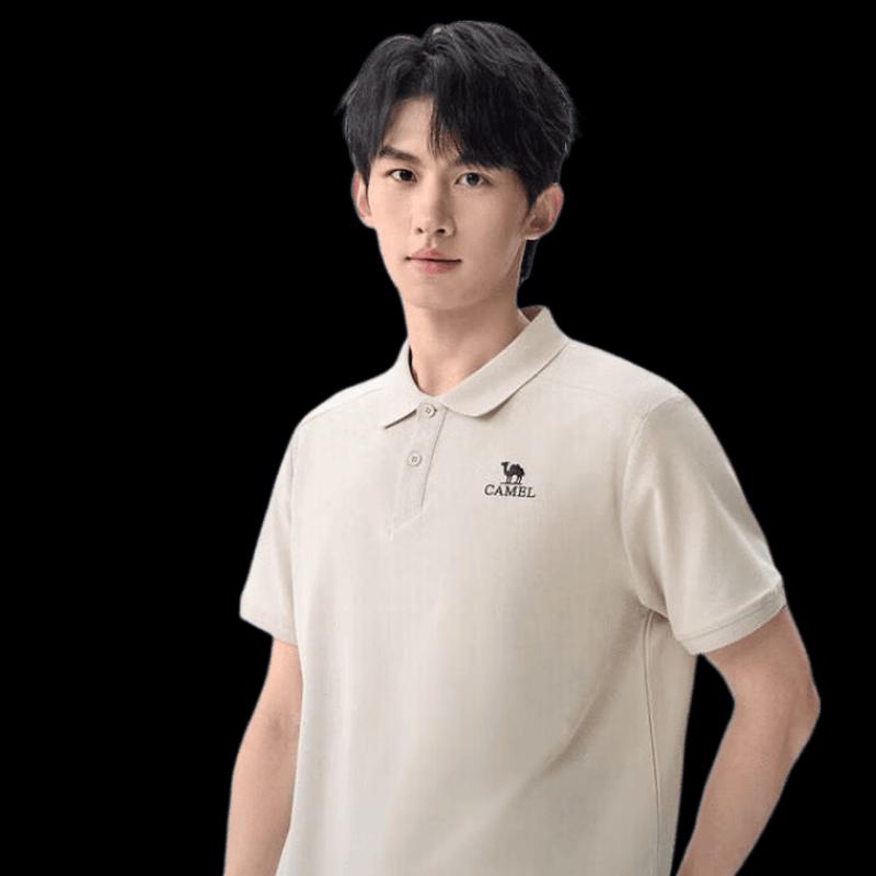 Camel Men's Short-Sleeve Polo Shirt
