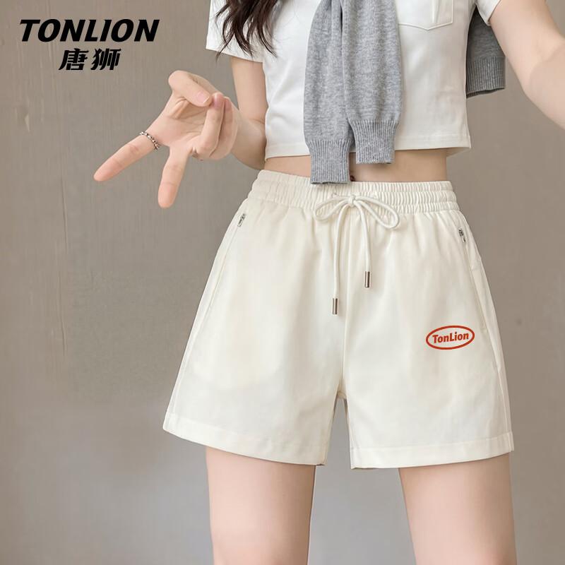 Женские повседневные спортивные шорты TonLion с кулиской, А-силуэта M