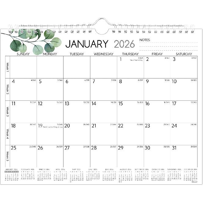 Wall Calendar 2026-2027 – 18 Monthly Calendar 2026-2027, 8.5 x 11 In, Jan 2026 - Jun 2027, 2026 Calendar 18 Months, Small Calendar 2026 with Notes, 2026-2027 Calendar