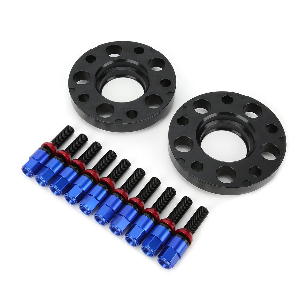 Car Hub Centric Wheel Spacers Kit 15mm 0.6in Maintenance Repair Replacement for 2 Series F22   F23 2013 2019Blue