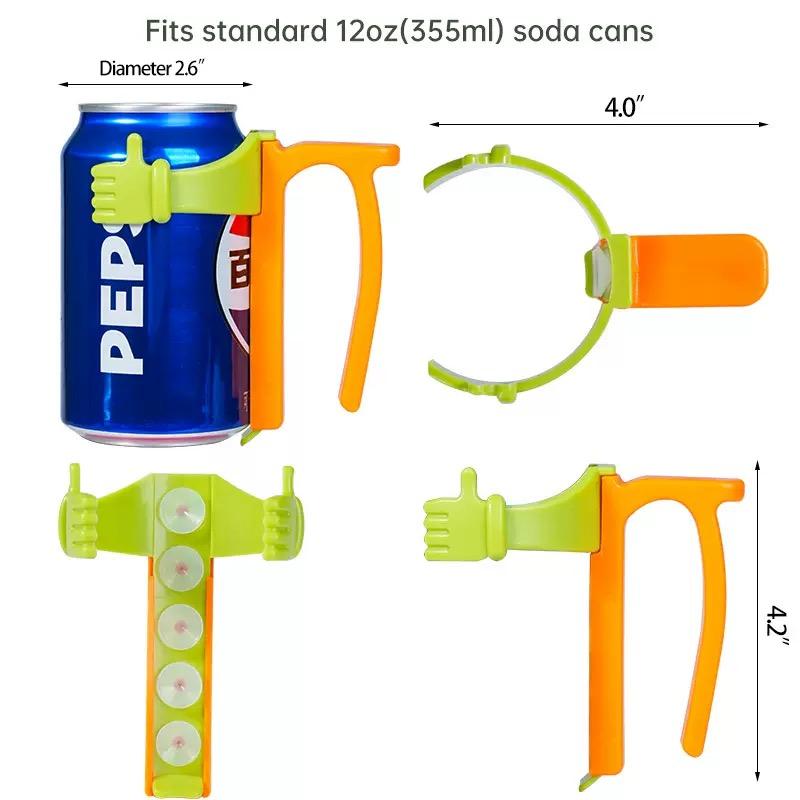Soda Can Lids with Straw Anti-Spill Silicone Can Covers Reusable Drink Can Lids and Holders for Beer Soda Cans