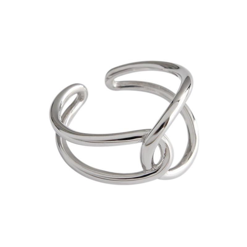 Geometric Copper Sophisticated Ring For Women With Adjustable Fit Perfect For Trendy Outfits