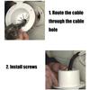 Electrical Cable Hatches Power CableHatches 5Inch Round Electric Cable Hatches Truck Accessories Easy Installation