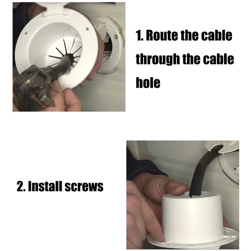 Electrical Cable Hatches Power CableHatches 5Inch Round Electric Cable Hatches Truck Accessories Easy Installation