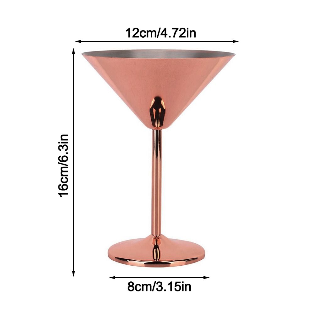 Stainless Steel Champagne Toasting Cup Rose Gold Stainless Steel Martini Glass Bar Drink