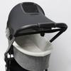 Black Stroller Sun Shade Universal Awning Sun Visor Canopy Cover Baby Windproof Umbrella Sunscreen Cover Stroller Accessories