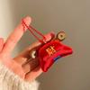 Lion Dance God of Wealth Pendant Cartoon Chinese New Year Keyring  Festive Decor