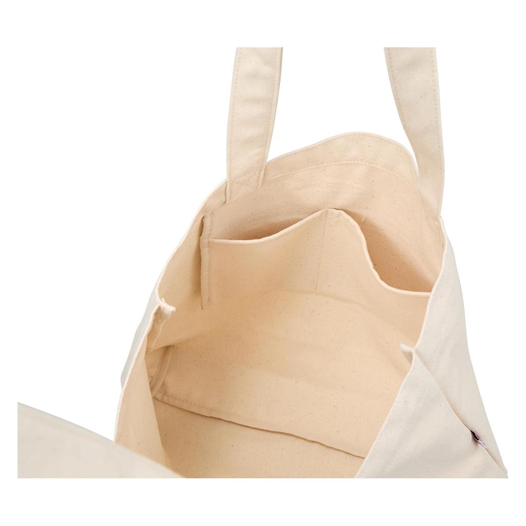 Helly Hansen Organic Cotton Logo Tote Horizontal Shoulder Pale Blue Bag, Medium, Tote, Bag, Unisex, HY92321,