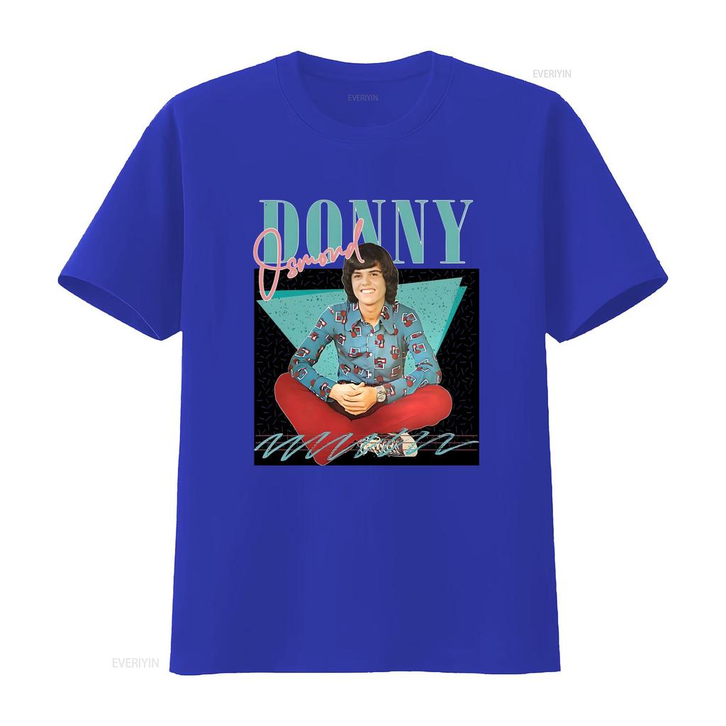 Vintage 70er Retro Donny Osmond Musikstar Print Lässiges T-Shirt Vintage Herren Dehnbar Unisex Grafik Mode