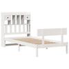 VidaXL Lit bibliothèque sans matelas blanc 75x190cm bois de pin massif, lit, meuble de chambre à coucher, lit avec 3321819