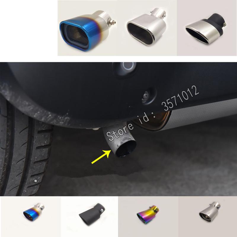 For Benz Smart Fortwo 2015 2016 2017 2018 Cover Muffler Exterior Back End Pipe Dedicate Exhaust Tip Tail Outlet Ornament