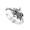 Yin Taifei Retro Douluo Continent Tang San Asura God Demon Sword Thai Silver Anime Ring