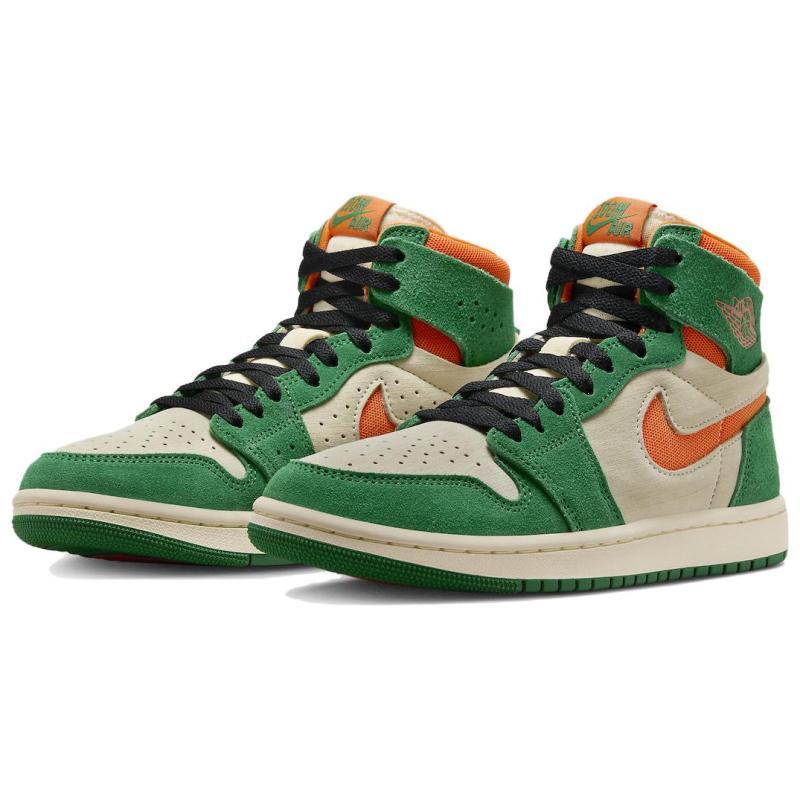 Jordan 1 High Zoom Air Cmft 2 Pine Green Orange Blaze Women's Jordan DV1305-308