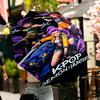 Ombrello KPop Demon Hunters con Stampa Apertura/Chiusura Automatica - Design Pieghevole Portatile - Uso Quotidiano per Viaggi/Outdoor - Regalo per Compleanno
