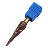 M35 Cobalt Step Drill Bit 1/4 Inch Hexagon Shank Double-edged Spiral Groove Step Drill 3-13mm Cobalt Coating Hole Saw