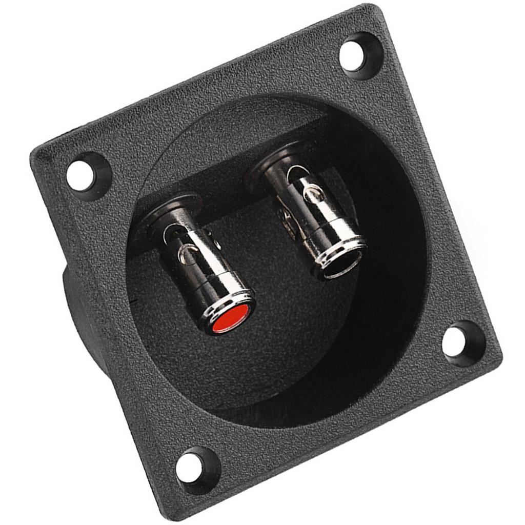 Speakers Terminal Box Push Spring Type 2 Binding Post Cable Connector Acoustic Components