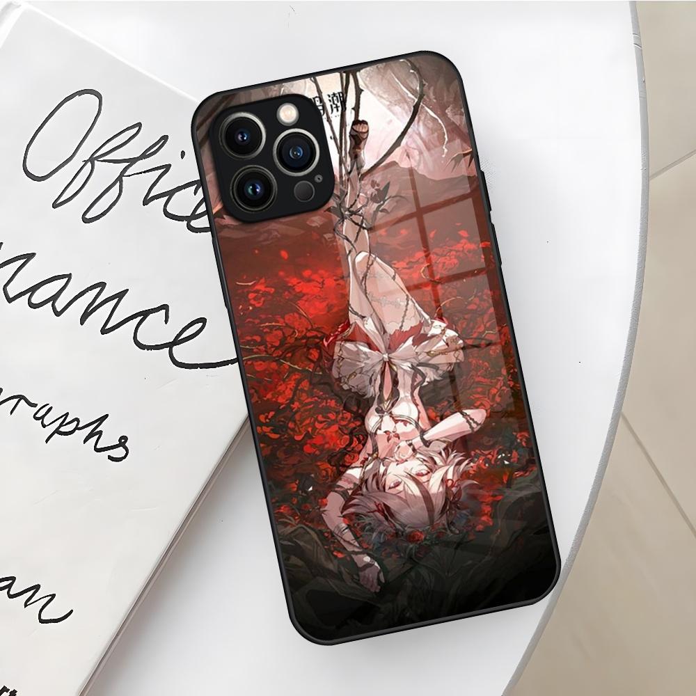 Game Wuthering Waves Phone Case for Iphone 16 15 14 12 11 13 Pro Max Mini X Xr Xs Se 8 Puls Glass Cover