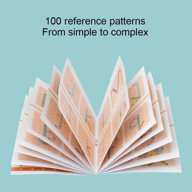 1 Box Children Wooden Geoboard Toys Nail Board Geometric Column ..Set Construction Puzzle Geometric&Pegboard*Montessori Sensory