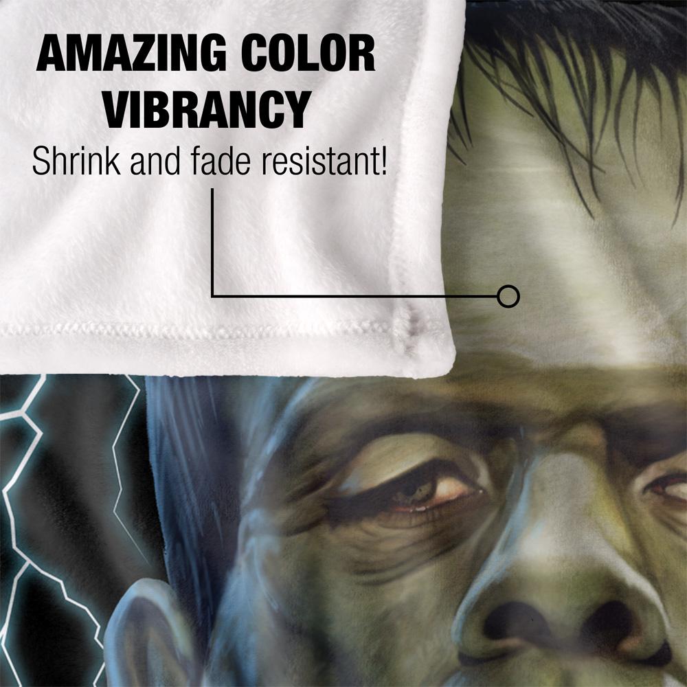Universal Monsters Head Frankenstein Blanket