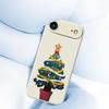 For iPhone 17 Air Case Christmas Tree Potted Plants Pattern Printing Straight Edge TPU Phone Back Cover