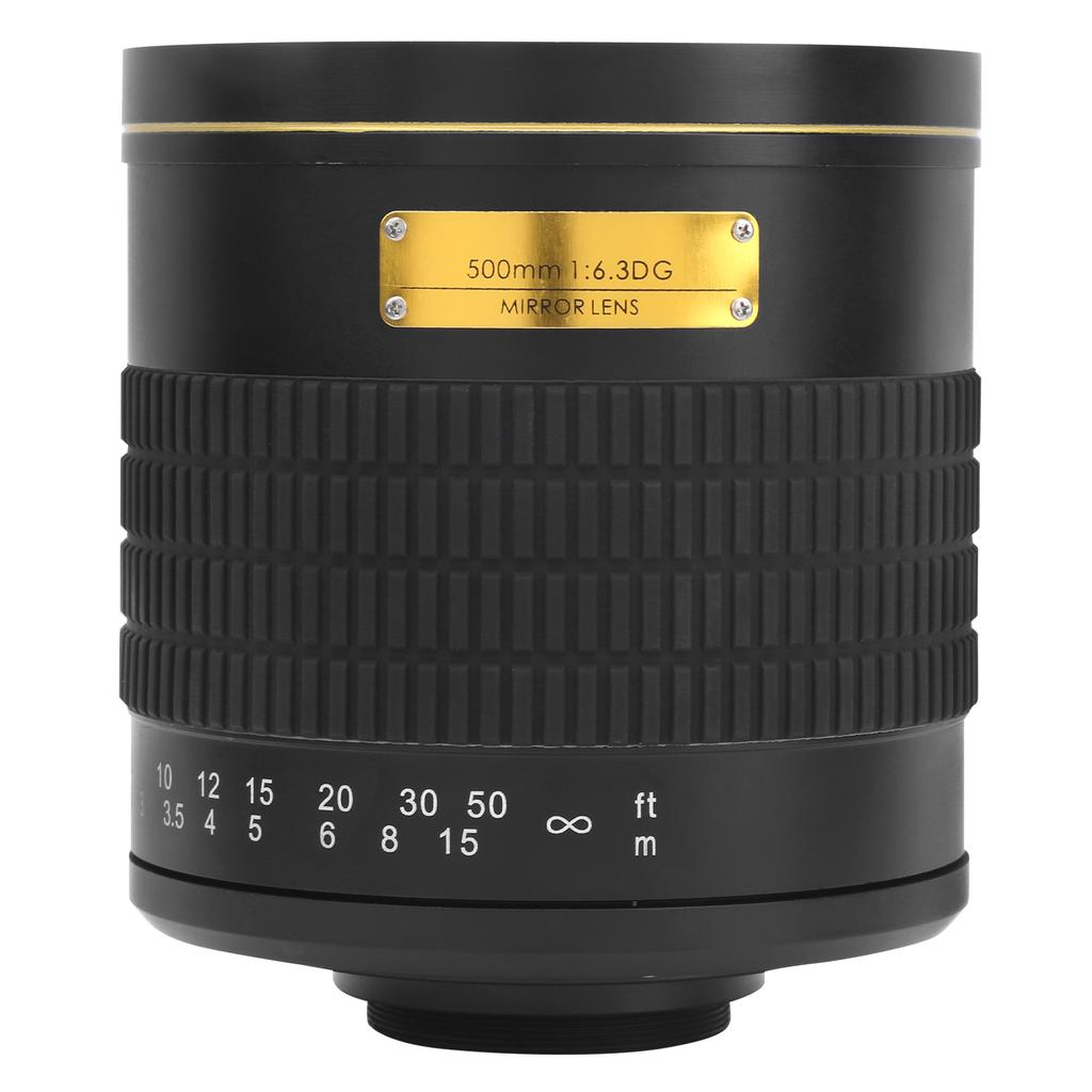 500mm F6.3 Ultra Telephoto Mirror Manual Focus Lens Fit for Canon EF Mount SLR CameraBlack