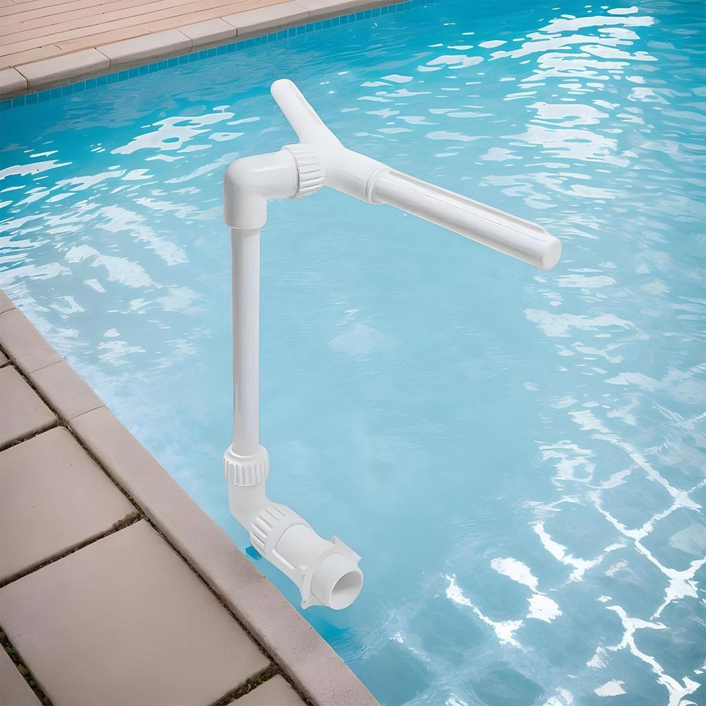 Inground Pool Fountain Waterfall Double Head Fountain For Pool 360 Degree Adjustable Adapter Pump Cooling Spray Aesthetic For