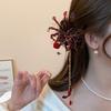 Haarstäbe mit Spinnenlilienblüten im chinesischen Stil Hanfu Essstäbchen für Frau Mädchen Haarschmuck