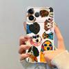 Cartoon Dog Soft Phone Cover Case for iPhone 17 Pro Max XS Max 14 Plus 13 Pro 7 8 Air 16 11 XR 12 Mini 15
