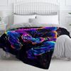 Gamer Flannel Blanket Game Controller Design Soft Lightweight Throw For Sofa Bed Travel All Season Use Party Decor Flat Print