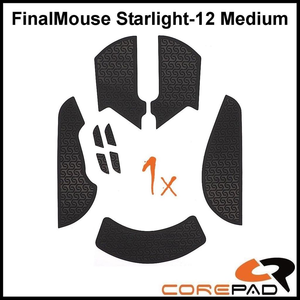 Corepad Soft Grips for FinalMouse Starlight-12 Medium, 1 Set (Black)
