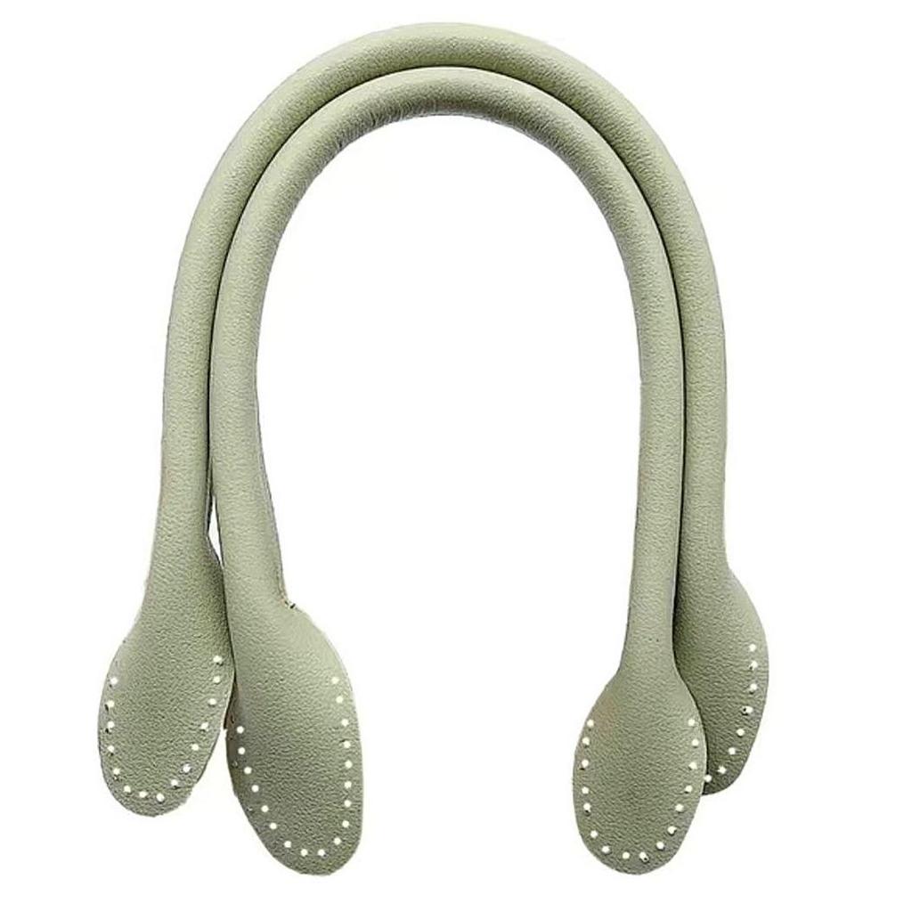 PU Leather Bag Strap with Core Stitching and Oiled Edges - Hand-Sewable Leather Handles and Accessories