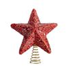 Xmas Radiant Tree Topper, Five-pointed Star with Glowing Lamp, Christmas Navidad TopStar Ornaments