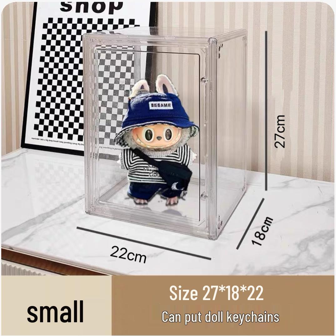 

Витрина для куклы Лабубу: Магнитное открытие, Прозрачный акрил для экшн-фигурок и игрушек LinaBell