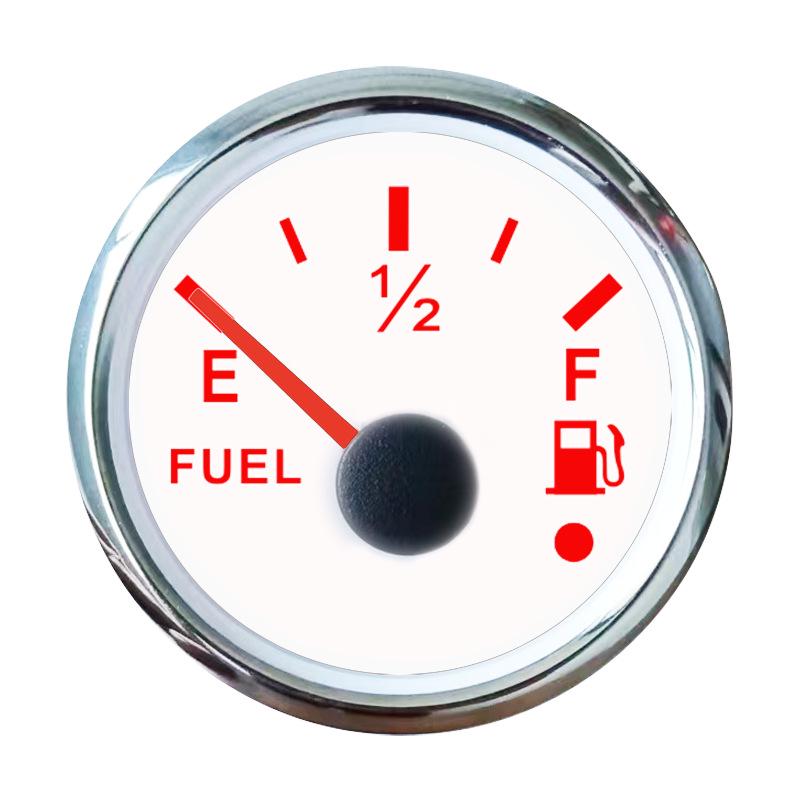 52mm Universal 12/24V Fuel Gauge LED Display for Car, RV, Yacht, Motorboat - Pointer Oil Level Indicator
