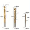 6Pcs Step Drill Bits Saw Drill Set HSS Titanium Milling Cutter for Woodworking Metal Core Hole Opener 4-12 4-20 4-32mm 3 6 8mm