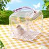 Yousheng Bird Carrier Travel Parrot Cage Transparent Ventilated Bird Cage with Safety Locks Portable Bird Carrier for Outdoor Walks Vet Trips