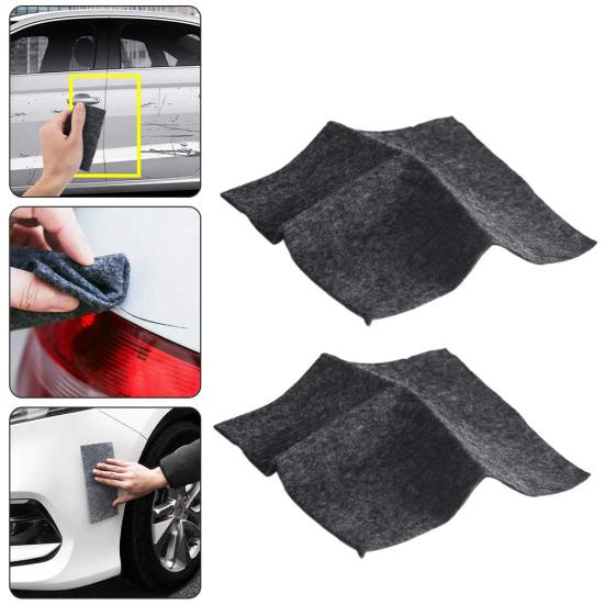 2Pcs Multifunctional Magic Auto Car Scratch Remover Cloth Paint Repairing Tool