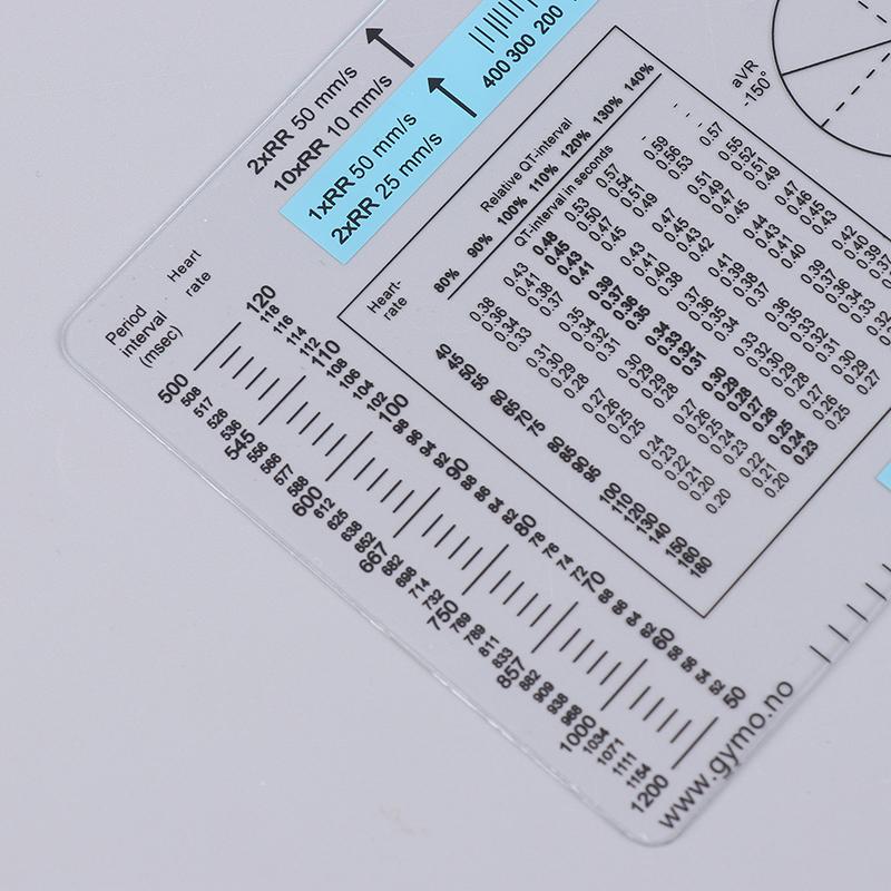 Ecg Ruler Ecg Student Pocket Reference Guide Electrocardiogram Ruler Cardiogram Transparent Soft Heart Rate Ruler